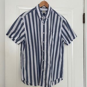 J. Crew short sleeve striped button down.